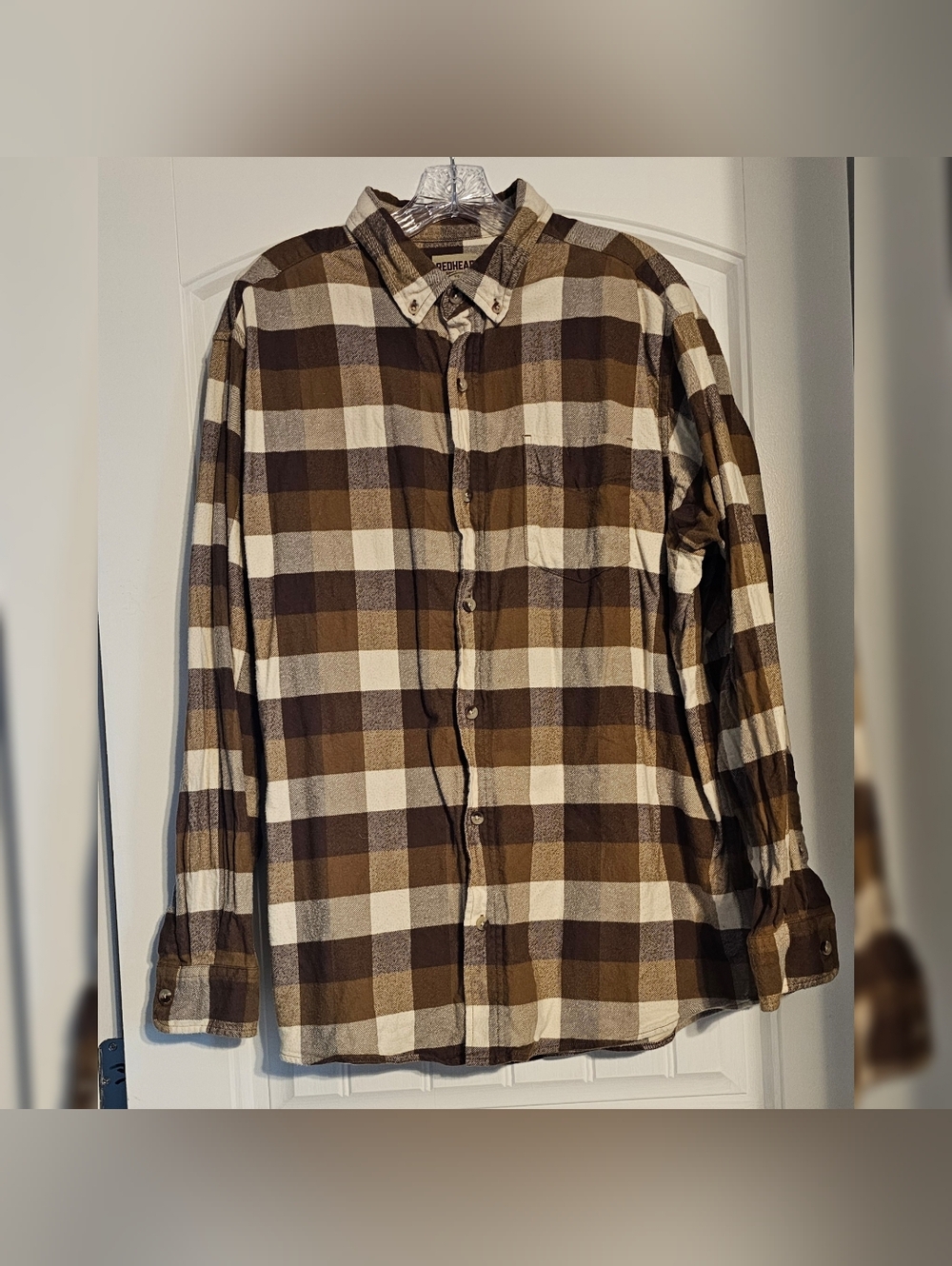 Redhead Men's Flannel Button Down Shirt